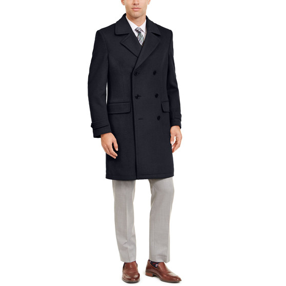 Men's Classic-Fit Double Breasted Lumber Peacoat