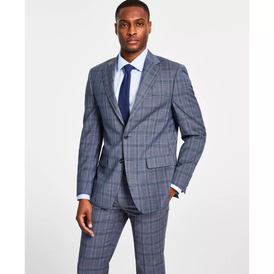 Men's Slim-Fit Wool Stretch Suit Jacket
