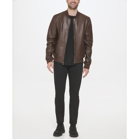 Men's Bonded Leather Varsity Jacket
