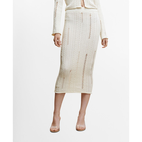 Women's Drained Stitch Skirt