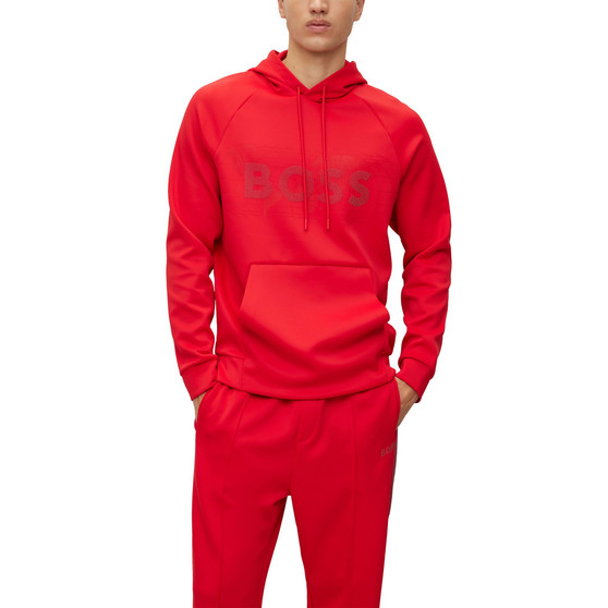 Men's Rhinestone Logo Stretch-Interlock Relaxed-Fit Hoodie