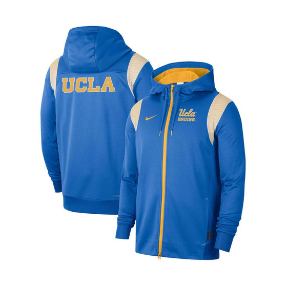 Men's Blue UCLA Bruins Sideline Lockup Performance Full-Zip Hoodie Jacket