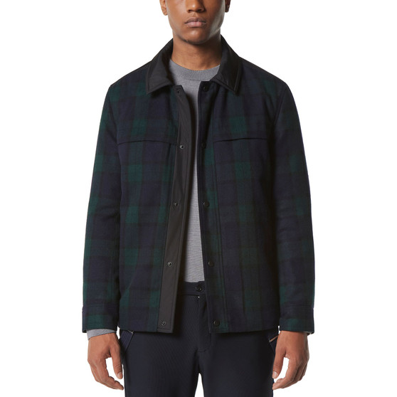 Men's Gosper Quilted Plaid Shirt Jacket