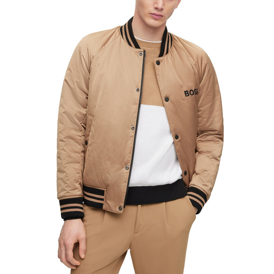 Men's Branded Satin Bomber Jacket