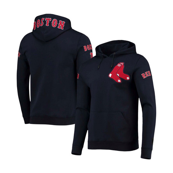 Men's Navy Boston Red Sox Team Logo Pullover Hoodie