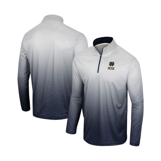 Men's White, Navy Notre Dame Fighting Irish Laws of Physics Quarter-Zip Windshirt