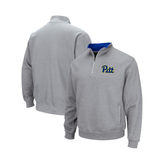 Men's Heathered Gray Pitt Panthers Tortugas Team Logo Quarter-Zip Jacket