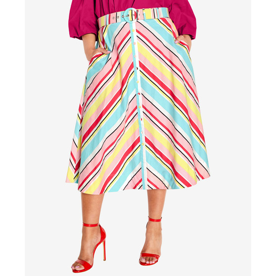 Trendy Plus Size Sevyn Midi Skirt