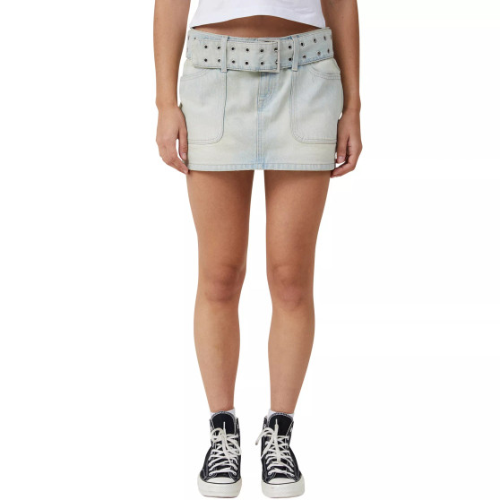 Women's Belted Mini Skirt