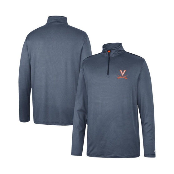 Men's Navy Virginia Cavaliers Logo Quarter-Zip Windshirt