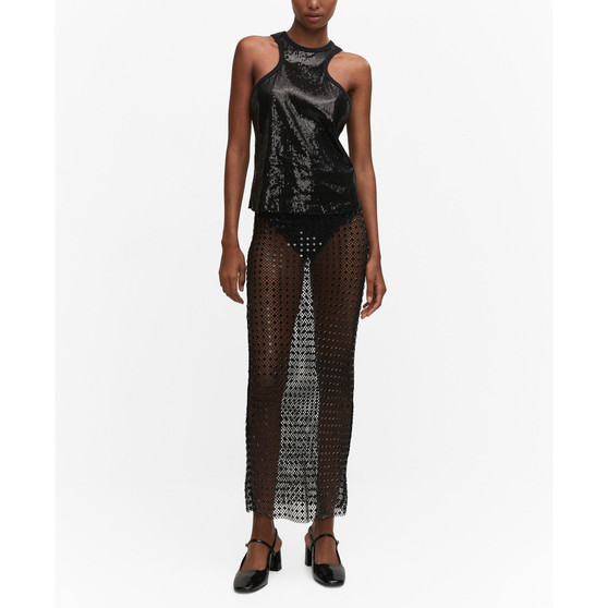 Women's Strass Mesh Skirt