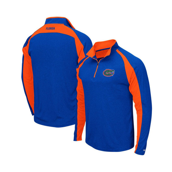 Men's Heathered Royal Florida Gators The J. Peterman Quarter-Zip Pullover Jacket