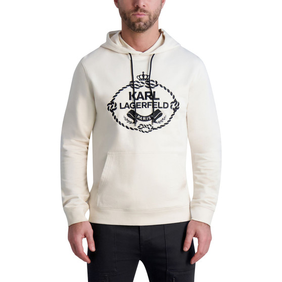 Karl Lagerfeld Men's Hoodie with Embroidered Logo