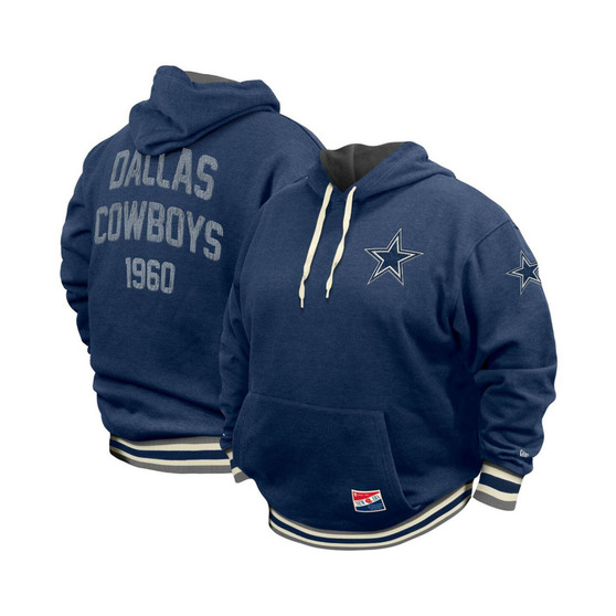 Men's Navy Dallas Cowboys Big and Tall NFL Pullover Hoodie
