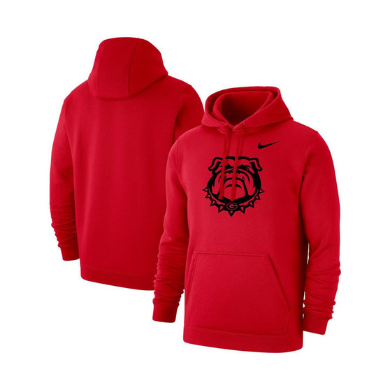 Men's Red Georgia Bulldogs Big and Tall Alternate Logo Club Pullover Hoodie