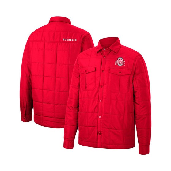 Men's Scarlet Ohio State Buckeyes Detonate Quilted Full-Snap Jacket
