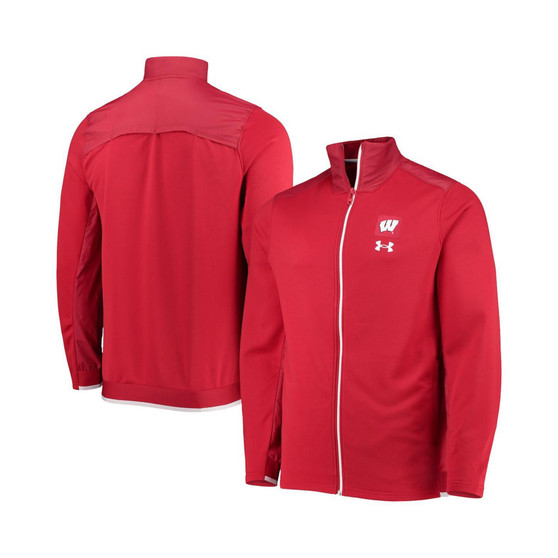 Men's Red Wisconsin Badgers 2021 Sideline Command Full-Zip Jacket