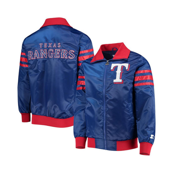 Men's Royal Texas Rangers The Captain Ii Full-Zip Varsity Jacket