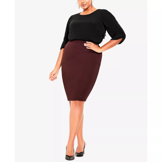 Trendy Plus Midi Tube Skirt