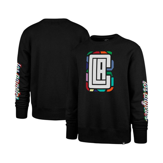 Men's Black LA Clippers 2022/23 City Edition Two-Peat Headline Pullover Sweatshirt