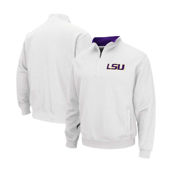 Men's White LSU Tigers Tortugas Logo Quarter-Zip Pullover Jacket