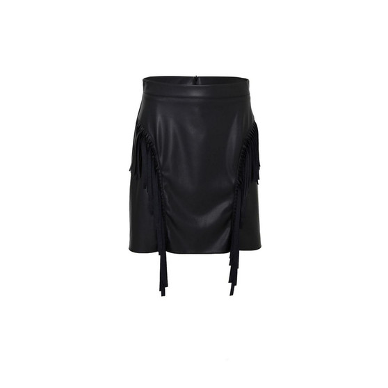 Women's Fringe Faux Suede Mini Skirt