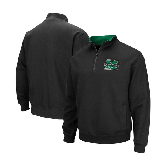 Men's Black Marshall Thundering Herd Tortugas Logo Quarter-Zip Jacket