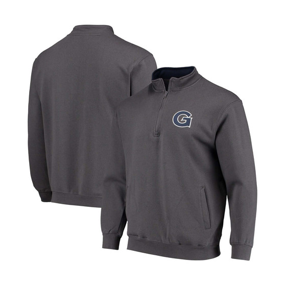 Men's Charcoal Georgetown Hoyas Tortugas Logo Quarter-Zip Jacket
