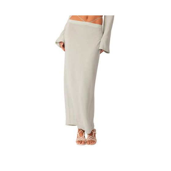 Women's Low Rise Strap Maxi Skirt