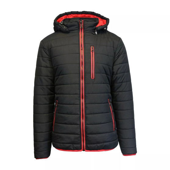 Spire By Galaxy Men's Puffer Bubble Jacket with Contrast Trim