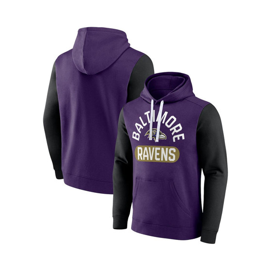 Men's Branded Purple Baltimore Ravens Extra Point Pullover Hoodie