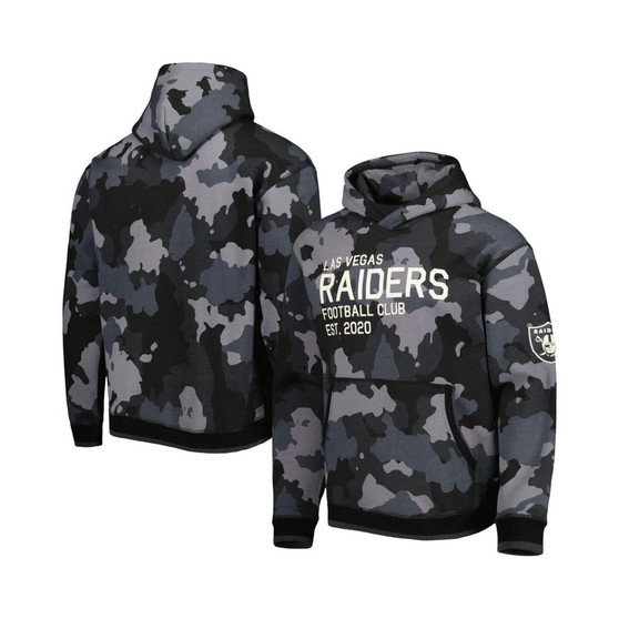Men's Black Las Vegas Raiders Camo Pullover Hoodie