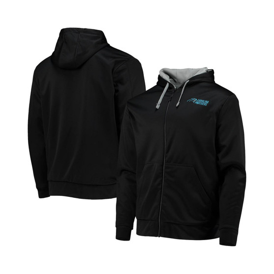 Men's Black, Gray Carolina Panthers Apprentice Full-Zip Hoodie