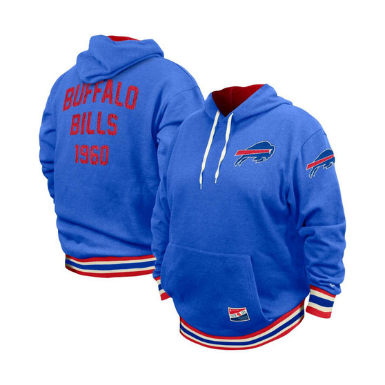 Men's  Royal Buffalo Bills Big and Tall NFL Pullover Hoodie