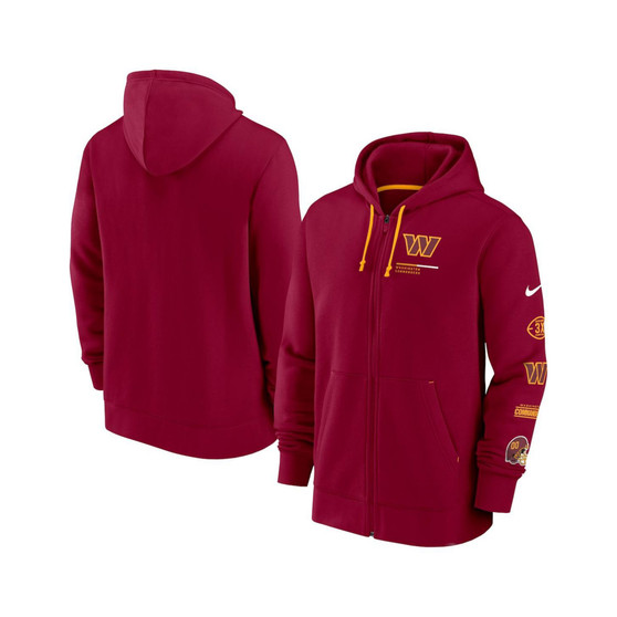 Men's Burgundy Washington Commanders Surrey Full-Zip Hoodie