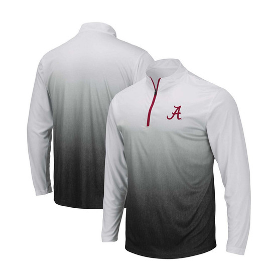Men's Gray Alabama Crimson Tide Magic Team Logo Quarter-Zip Jacket