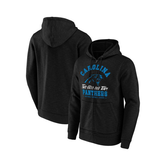 Men's NFL x Darius Rucker Collection by Black Carolina Panthers Slub Full-Zip Hoodie