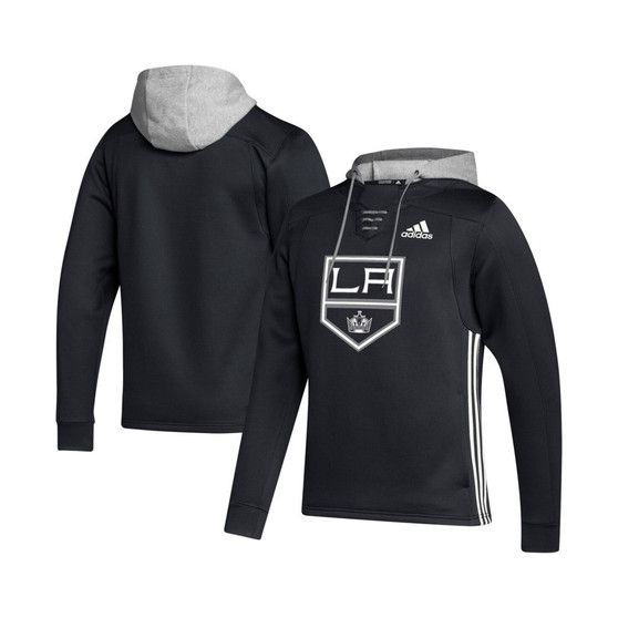 Men's Black Los Angeles Kings Skate Lace Primeblue Team Pullover Hoodie