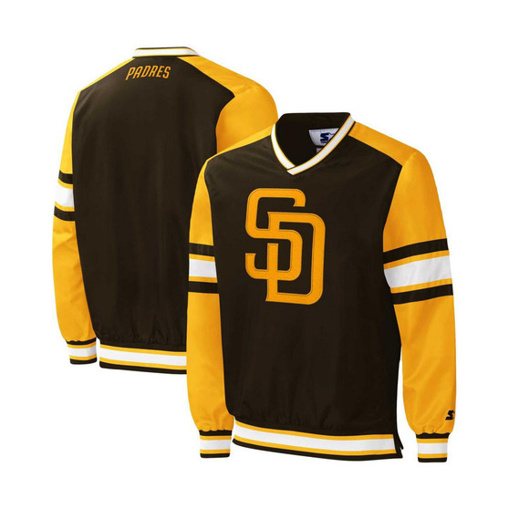 Men's Brown San Diego Padres Yardline Pullover Windbreaker
