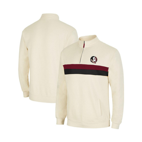 Men's Cream Florida State Seminoles Activities Quarter-Zip Jacket
