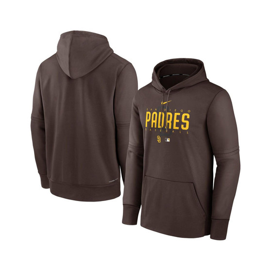 Men's Brown San Diego Padres Authentic Collection Pregame Performance Pullover Hoodie
