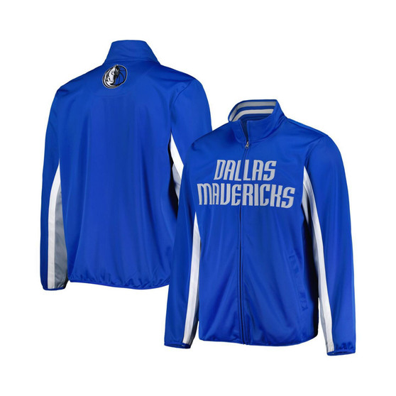 Men's Blue Dallas Mavericks Contender Wordmark Full-Zip Track Jacket