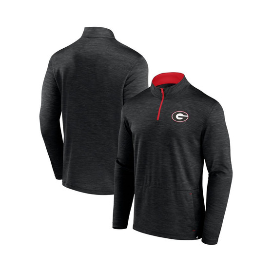 Men's Branded Black Georgia Bulldogs Classic Homefield Quarter-Zip Top