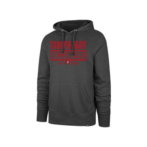 Men's Pewter Tampa Bay Buccaneers Box Out Headline Pullover Hoodie