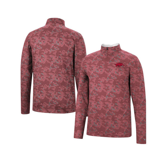 Men's Cardinal Arkansas Razorbacks Tivo Quarter-Zip Jacket