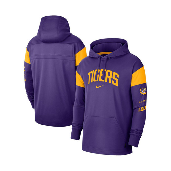 Men's Purple LSU Tigers Jersey Performance Pullover Hoodie