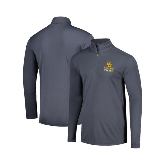 Men's Gray Baylor Bears Textured Quarter-Zip Jacket