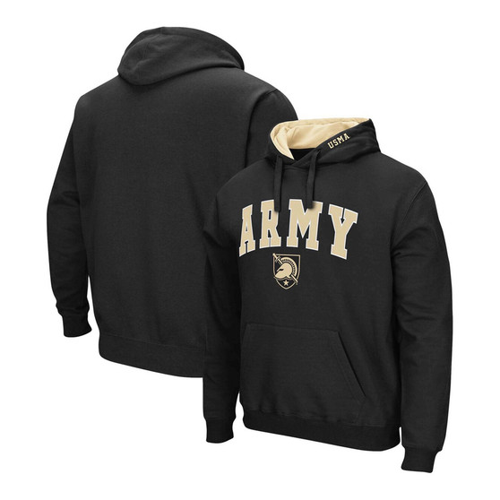 Men's Black Army Black Knights Arch Logo 3.0 Pullover Hoodie