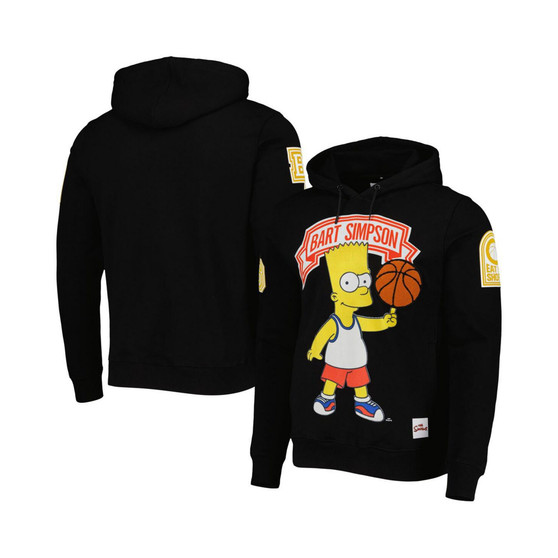 Men's Black The Simpsons Bad Boy Bart Pullover Hoodie