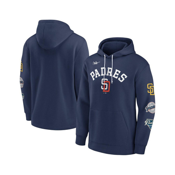 Men's Navy San Diego Padres Rewind Lefty Pullover Hoodie
